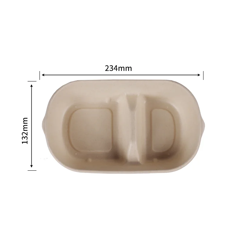 850ml 2 Compartment Packing Box · chamshell · product image